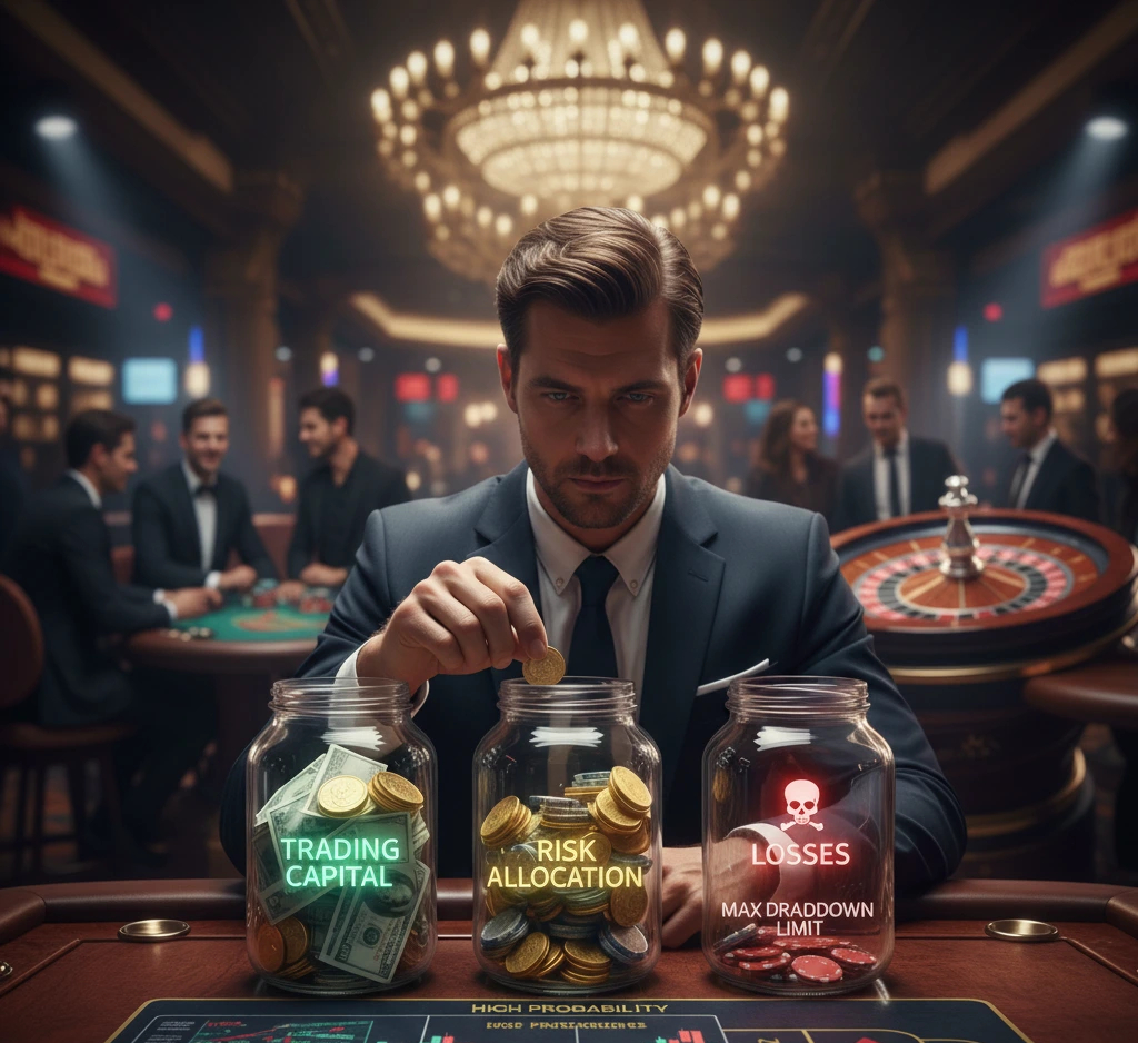 money management en tradind et pas de casino