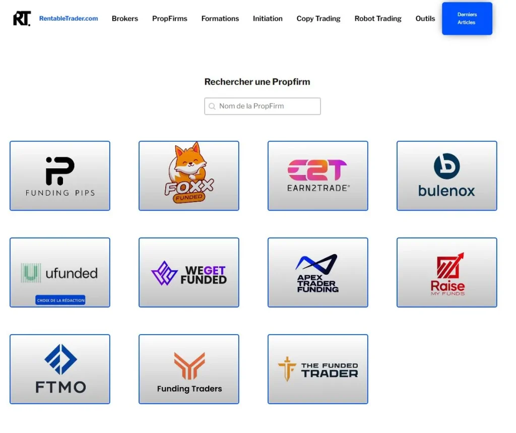 meilleure prop firms