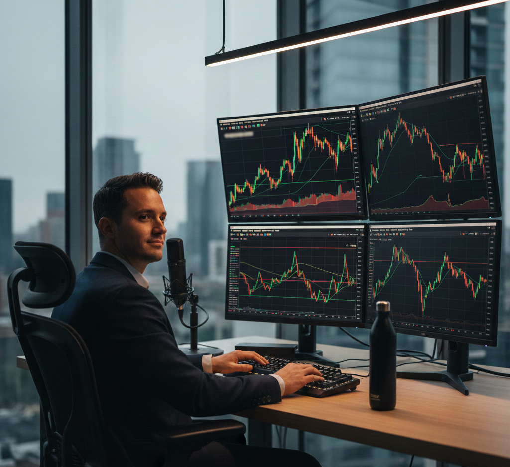 un trader qui trade en prop firm